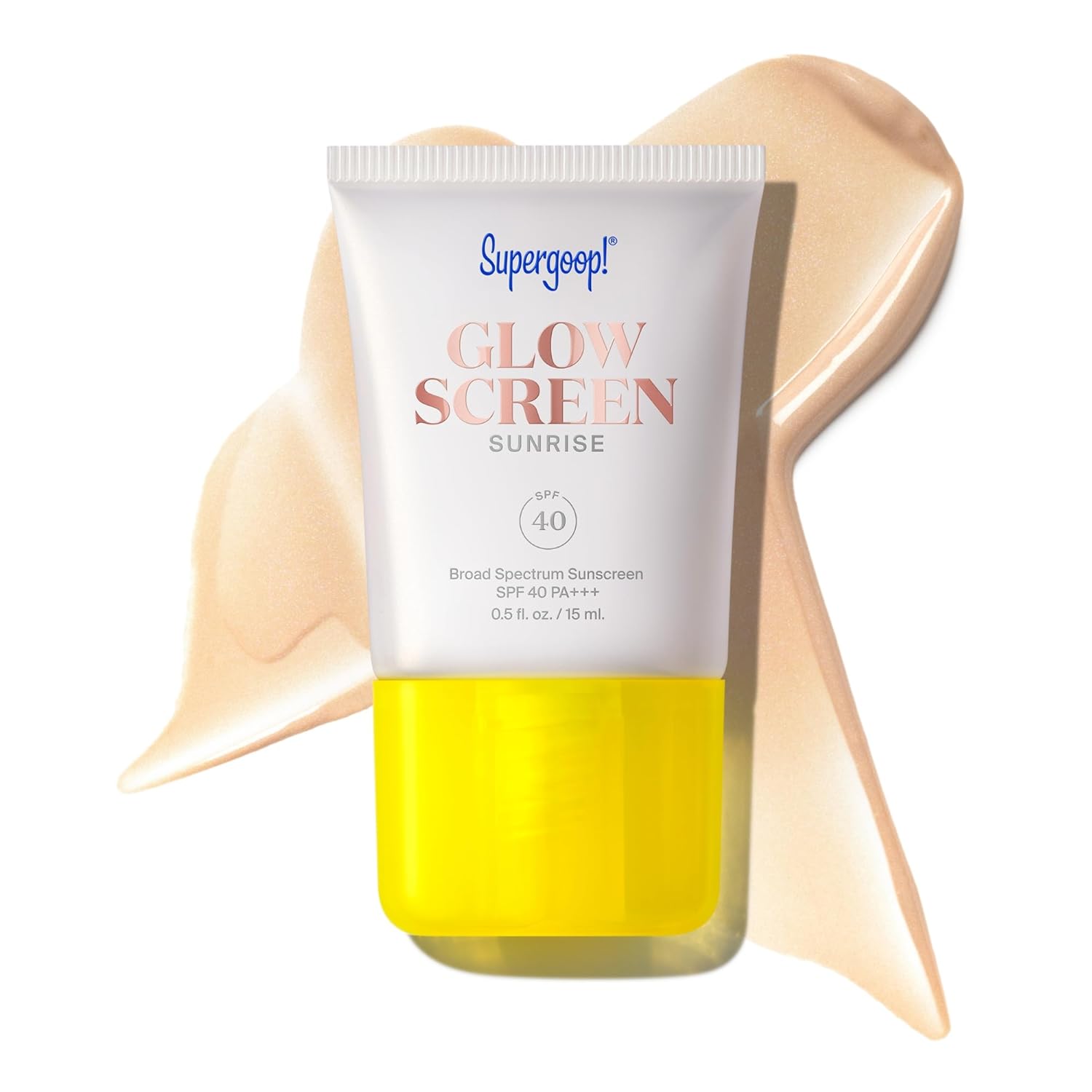 Supergoop! Glowscreen (SPF 40) - 0.5 fl oz - Glowy Primer + Broad Spectrum Tinted Sunscreen - Helps Filter Blue Light - Hydration - Hyaluronic Acid & Vitamin B5