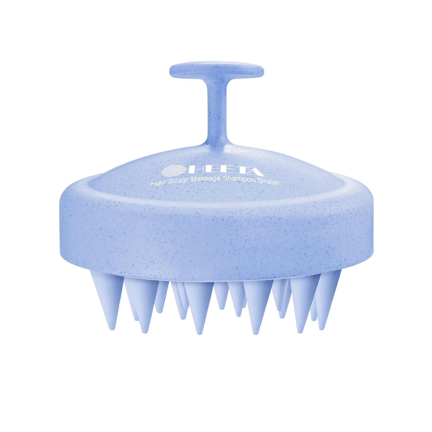 HEETA Scalp Massager Hair Growth, Soft Silicone Bristles to Remove Dandruff and Relieve Itching, Scalp Scrubber for Hair Care Relax Scalp, Shampoo Brush for Wet Dry Hair, Upgraded Material, Blue