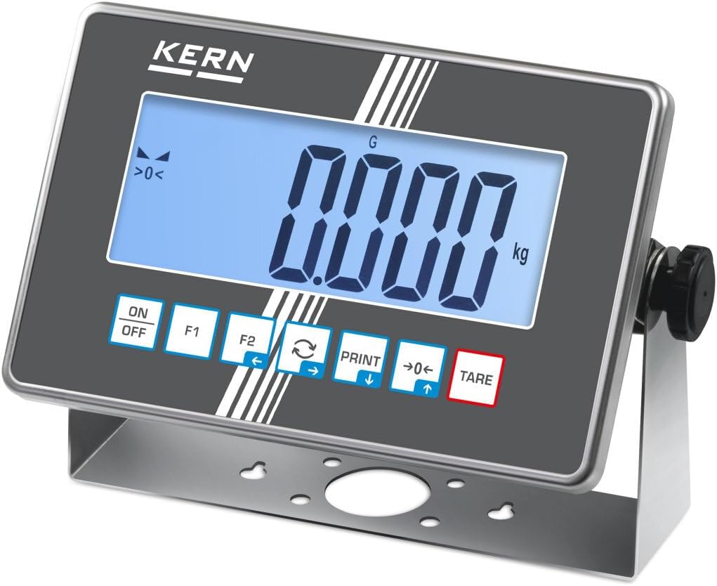 Kern KXC-TM - Stainless Steel Display Device with IP68 dust and Spray Protection, with up to Four interfaces, Without VERIFICATION