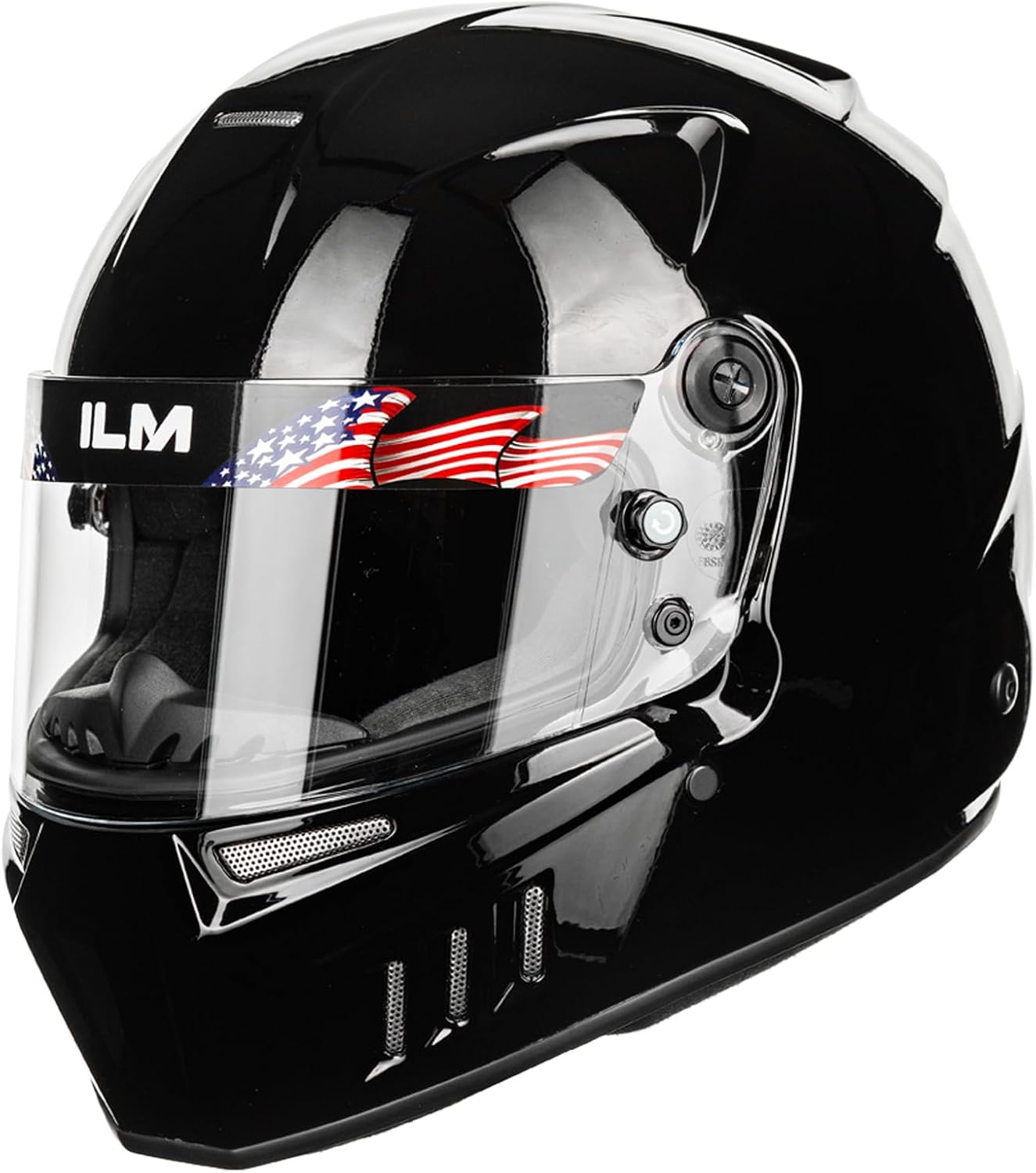 ILM Snell SA2025 Full Face Auto Racing Helmets Lightweight Fiberglass for Adult Men and Women Model 890