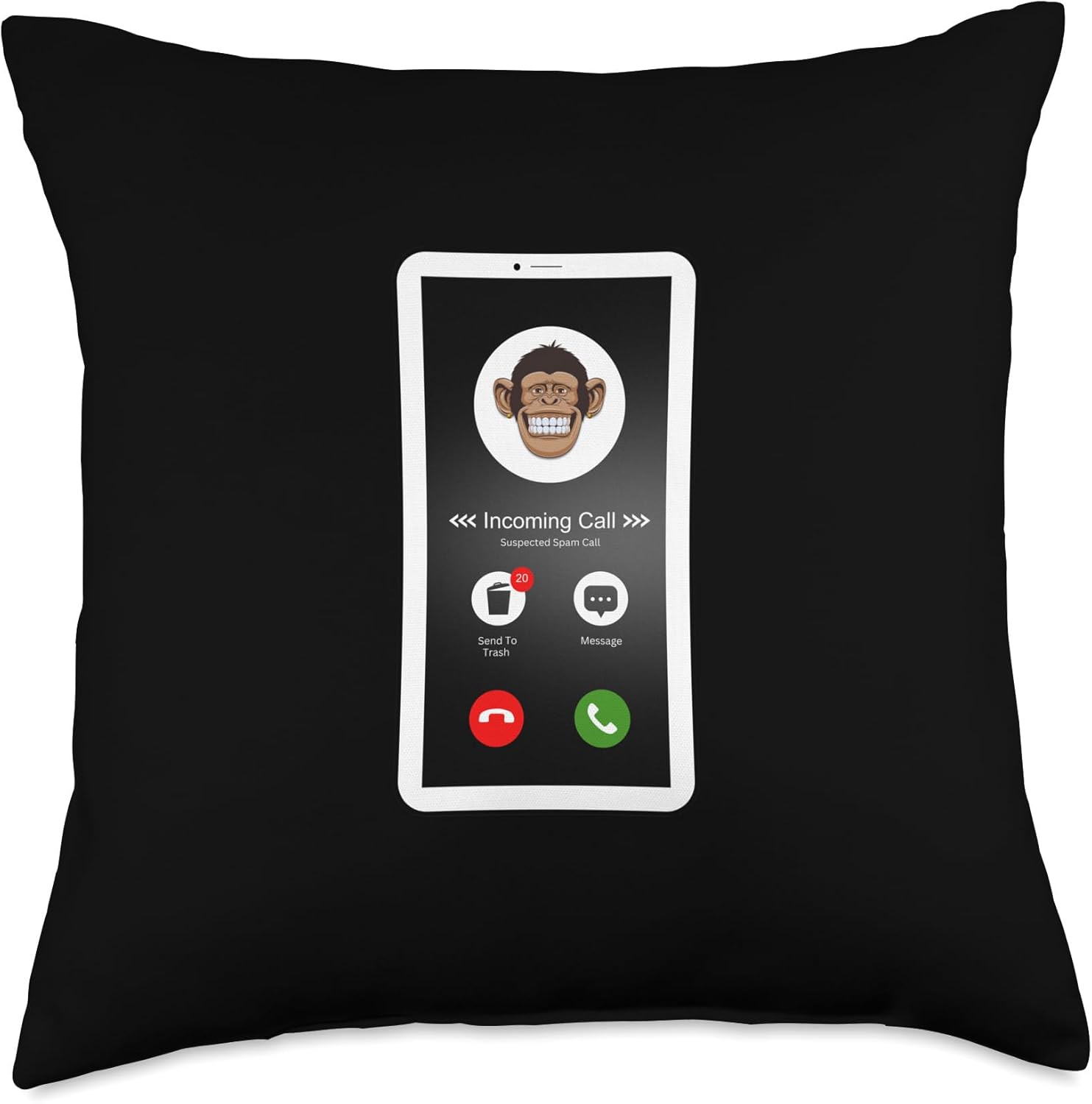 Annoying Spam Callers Ltd. Annoying Spam Calls Cellphones Tablets Smart Watches Gifts Throw Pillow, 18x18, Multicolor