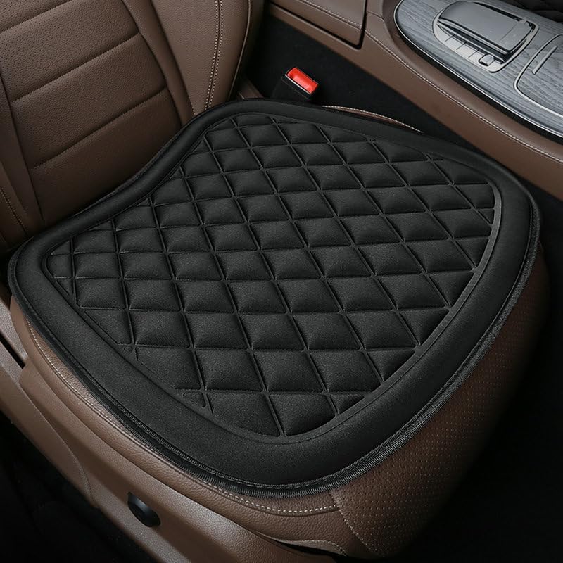 for Nissan Kubistar/Maxima/Micra/NP300/NV250/Primera/Pulsar Comfort Seat Protector Pad, for Automotive Seat Driver, Travel Pain Relief, Road Trip Essentials for Drivers,1 Front Row-A Black