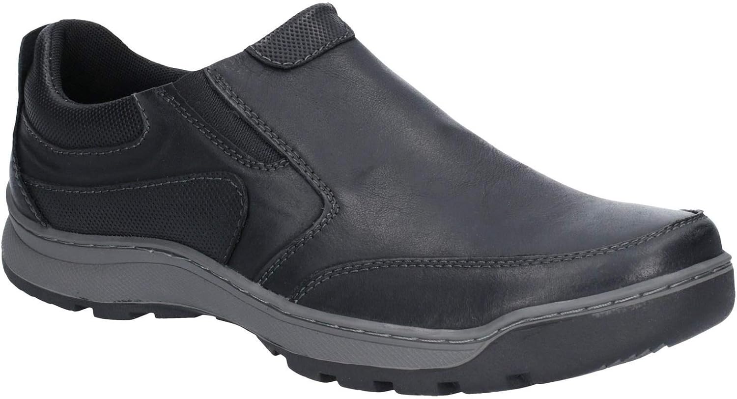Hush Puppies Men's Jasper Slip on Loafers, Black (Black 000), 9 UK (43 UK)