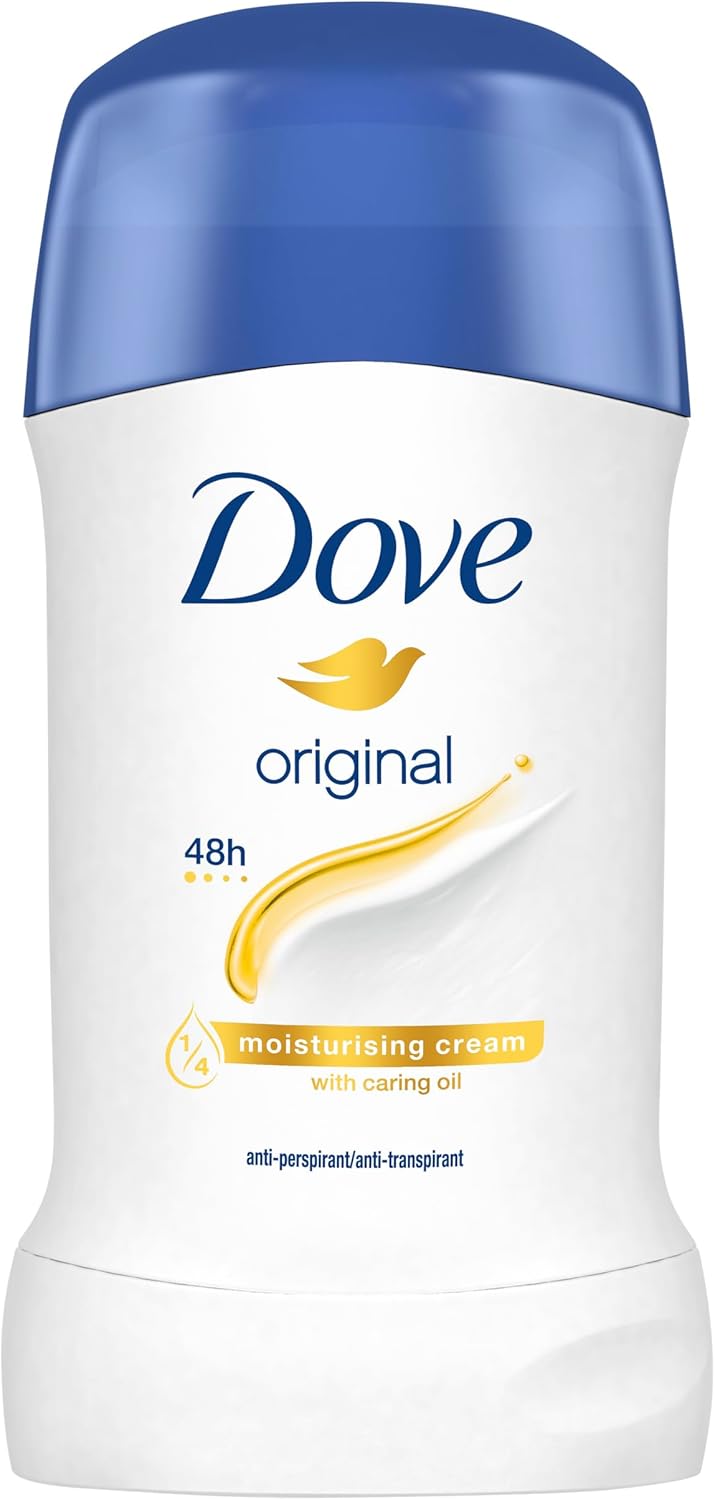 Dove Original Anti-Perspirant Deodorant ¼ moisturising cream with 100% natural caring oil Stick for 48-hour odour protection 6x 40 ml