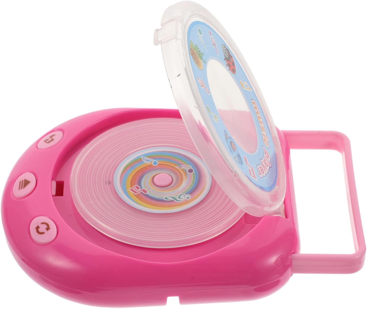 BESTonZON Educational Music Playset Mini Turntable for Boy Girl Years Old Role-playing Toy Vintage Gramophone Miniature Record Player Dollhouse Ornament