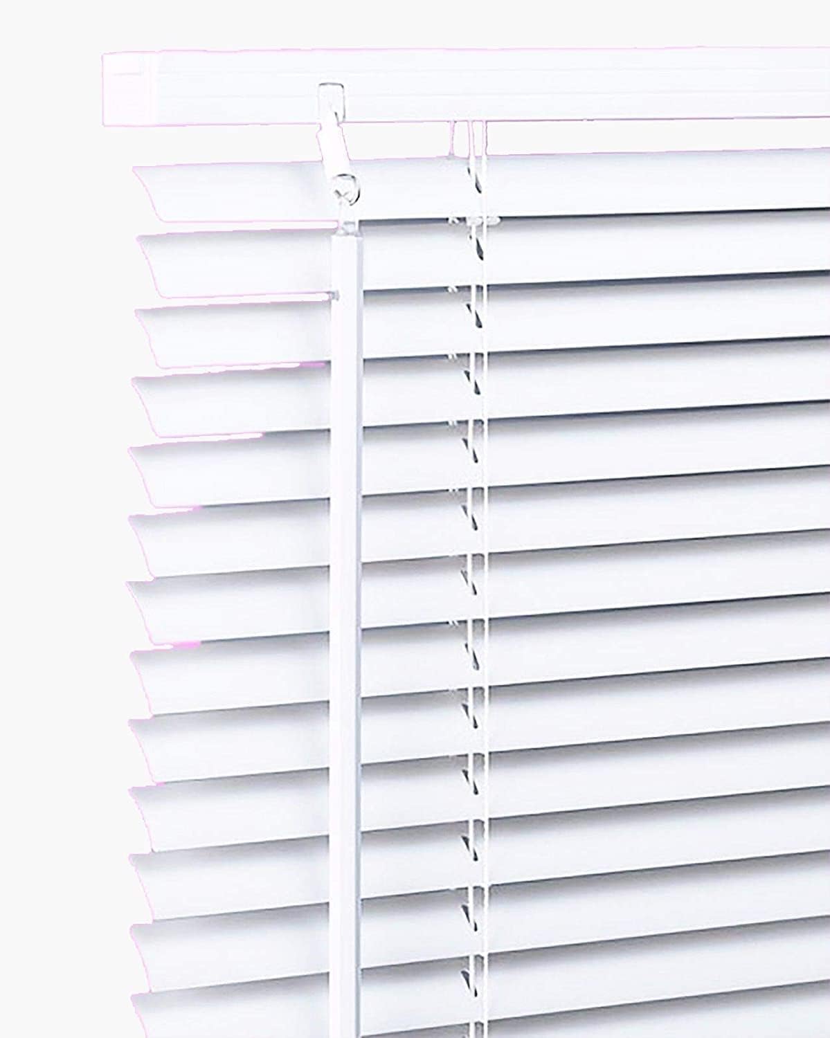 PVC Venetian Blind Blinds Easy Fit Curtains Trimmable Fittings Windows Treatment Shutters Twist Open Close Pay only 1 Flat shipping £3.99 for multiple buying (White, 90 W x 150L)