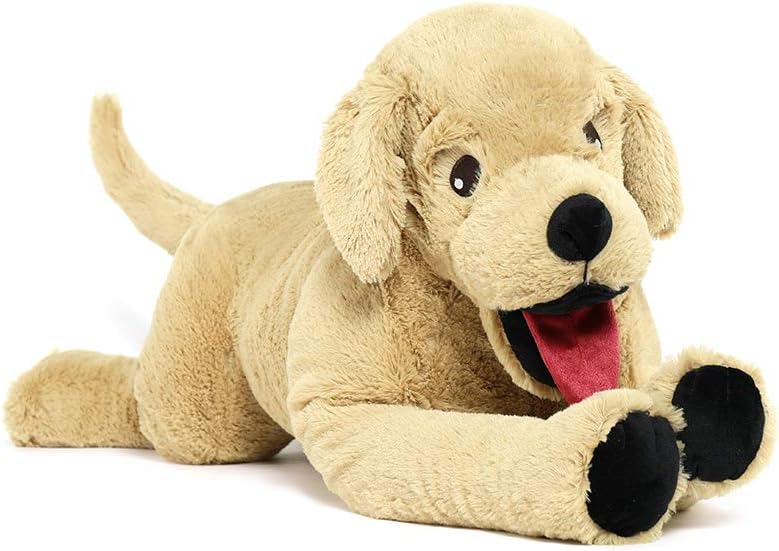 29" Dog Stuffed Animal Large Puppy Plush Golden Retriever Hugging Pillow for Kids Girlfriend Dogs, Gift for Birthday Christmas Valentine's Day Halloween(Light Brown)