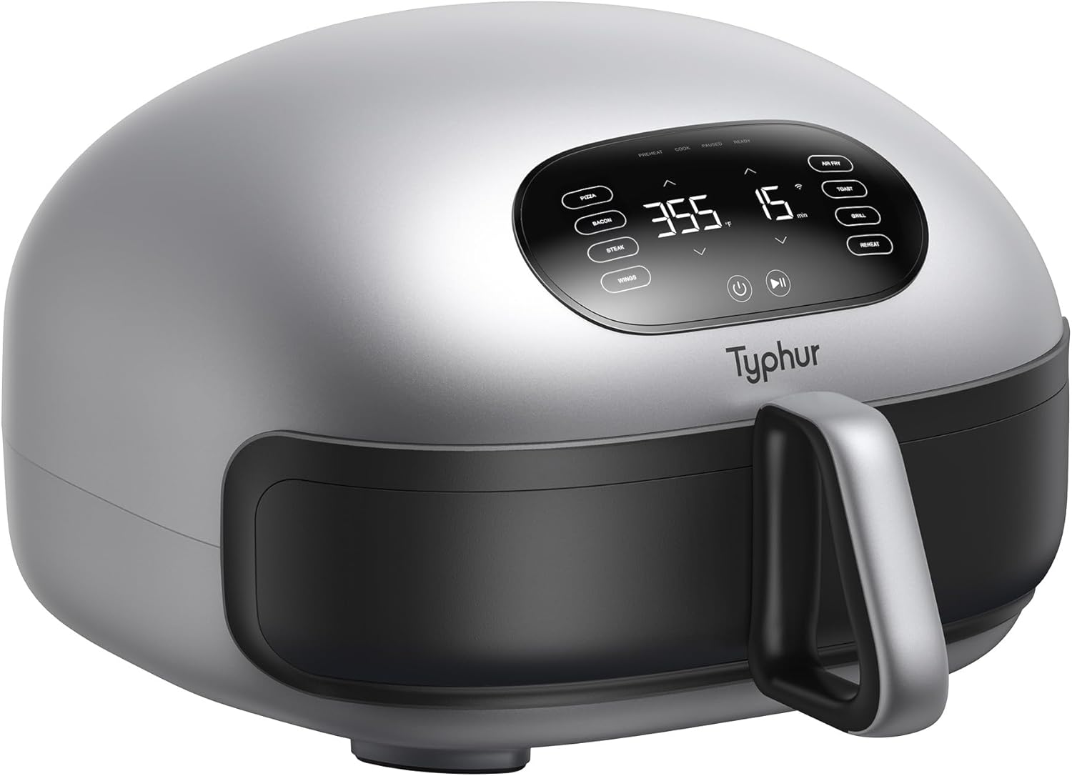 Typhur Dome 2 Large AI Smart Air Fryer, 15-in-1 Dual Heating, Self-Cleaning