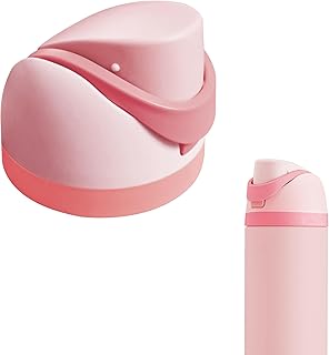 Replacement Lid for Owala Freesip, One Button Water Bottle Top Lid Compatible with Owala Cup 16oz 24oz 32oz 40oz, BPA-Free Replacement Accessories for Owala Free Sip, No Water Leakage, Only Lid Pink