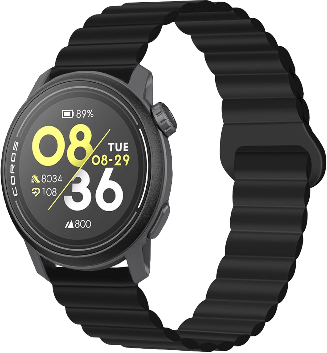 22mm Silicone Watch Bans Compatible With COROS PACE 3/APEX 2 PRO/APEX PRO/APEX 46mm for Men and Women