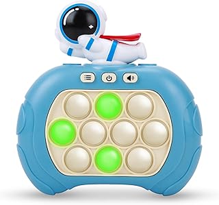 Fast Push Bubble Game for Kids & Adults, Version 2, Pop Light Up It Game Fidget Toy Handheld Game. Great for 8-12 Year Old Boys & Girls, Travel Toys for Children