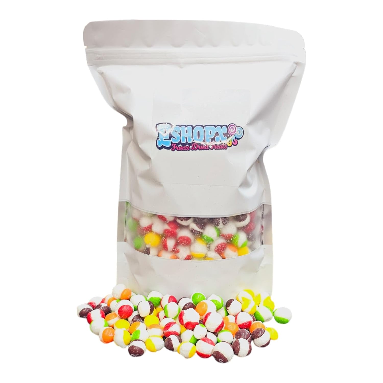 EShopX Freeze Dried Candy - 1 pound Bag Premium Freeze-Dried Crunchy Candy with Bursting Fruity Taste (16 oz, Original Rainbow) - Perfect for Gifting & Snacking