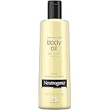 Neutrogena Body Oil Light Sesame Formula, Dry Skin Moisturizer & Hydrating Body Massage Oil, for Radiant & Healthy Looking Glow, Nourishing Bath Oil for Sheer Moisture, 8.5 fl. oz