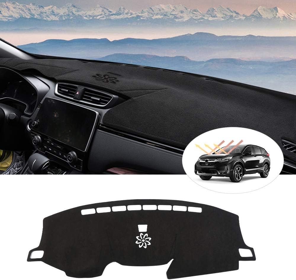 Cartist Suede Dash Mat Cover for Honda CR-V CRV 2017-2022 Dash Cover Nonslip Dashboard Mat Protector Sunshade No Glare