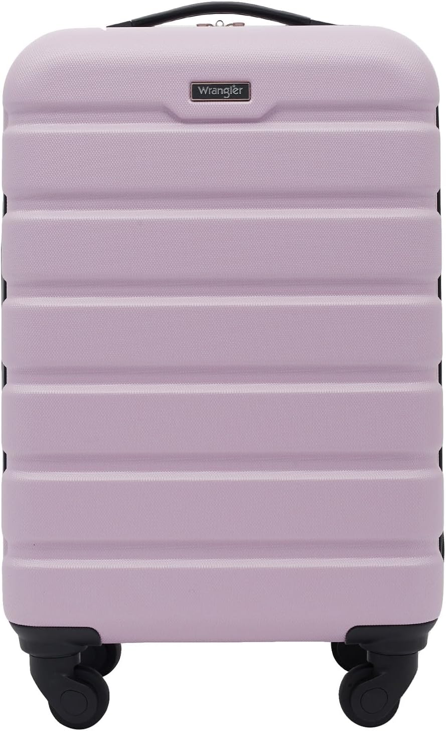Wrangler 22" Hardside Spinner Carry-On Luggage, Lilac