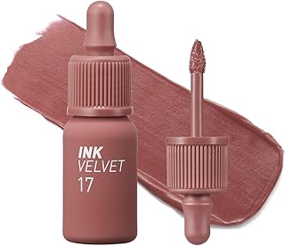 Peripera Ink the Velvet Lip Tint, High Pigment Color, Longwear, Weightless, Not Animal Tested, Gluten-Free, Paraben-Free (017 ROSY NUDE)