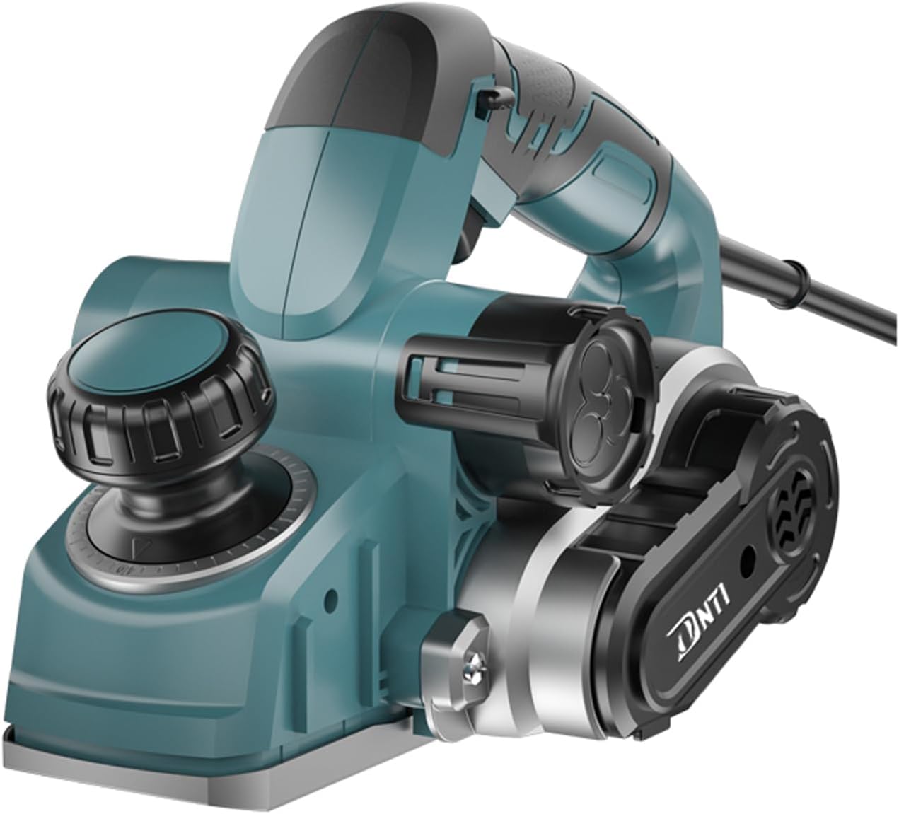 DNTI-7.1AMP electric hand planer for wood Planer depth 4 mm Electric Hand held Planers for Woodworking 3-1/4 Inch corded Planer Wood Chamfer DIY Smooth Finish Carpentry Tool (58219-4MM)