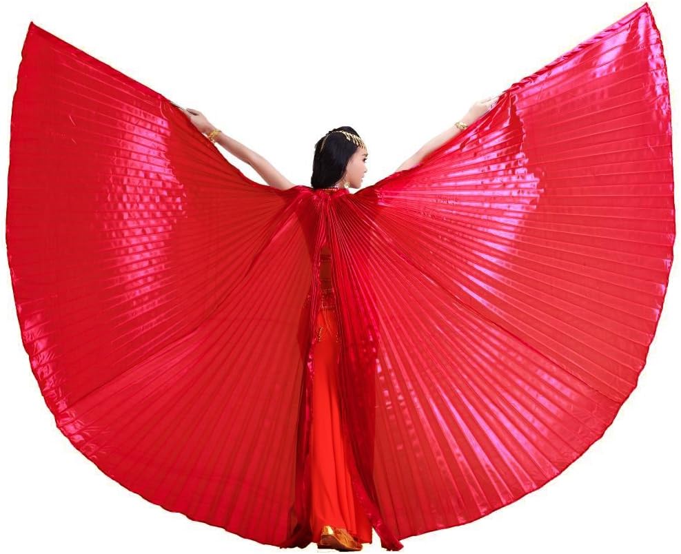 Wuchieal Women's Egyptian Egypt Belly Dance Costume Bifurcate Isis Wings