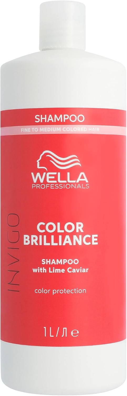 Wella Professionals Invigo Color Brilliance Professional Hair Care, Colour Protection Shampoo for Fine/Normal Hair, Vibrant Hair Colour