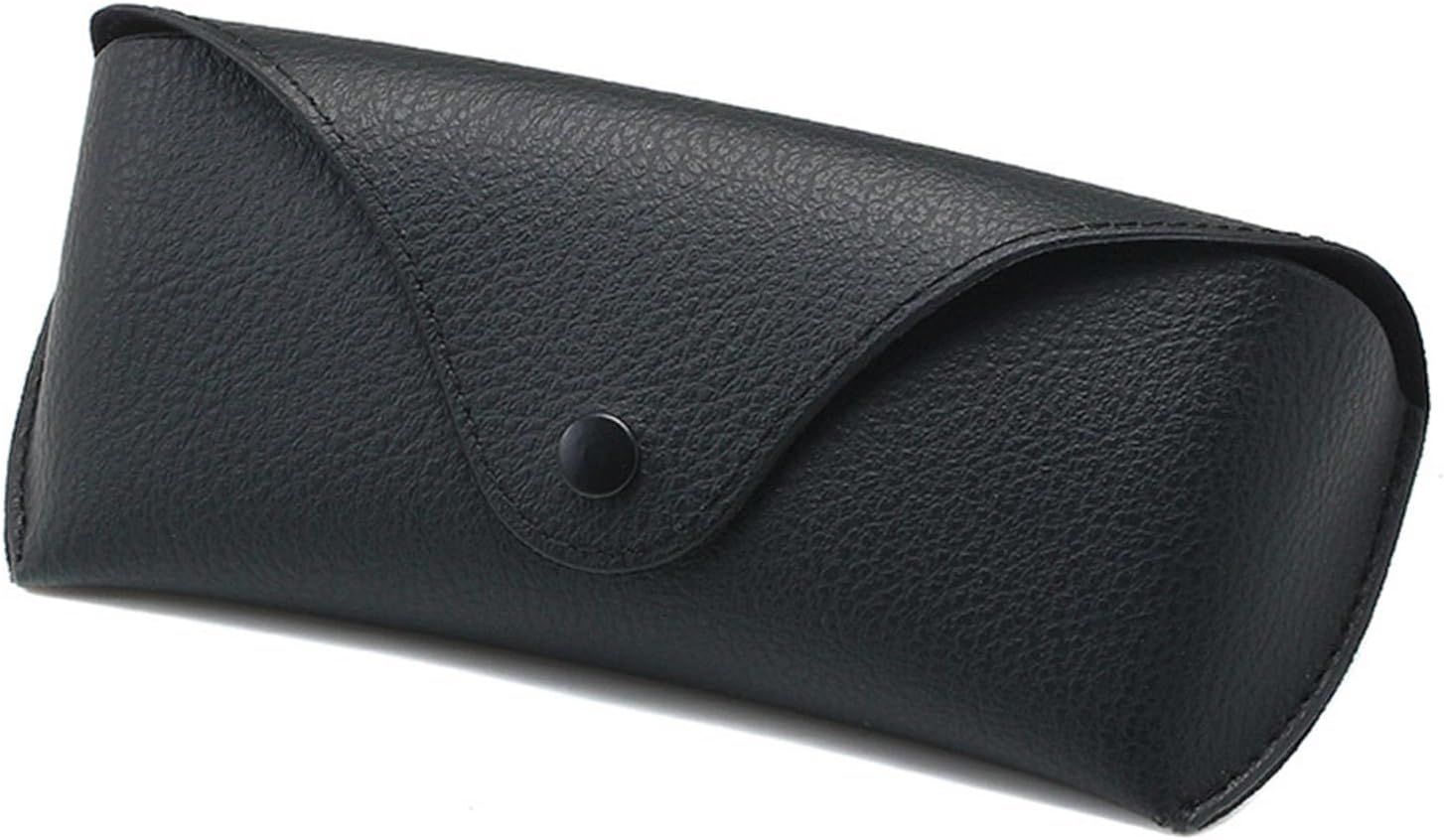 Portable Glasses Case PU Leather Sunglasses Storage Bag Soft Eyeglasses Case for Men & Women