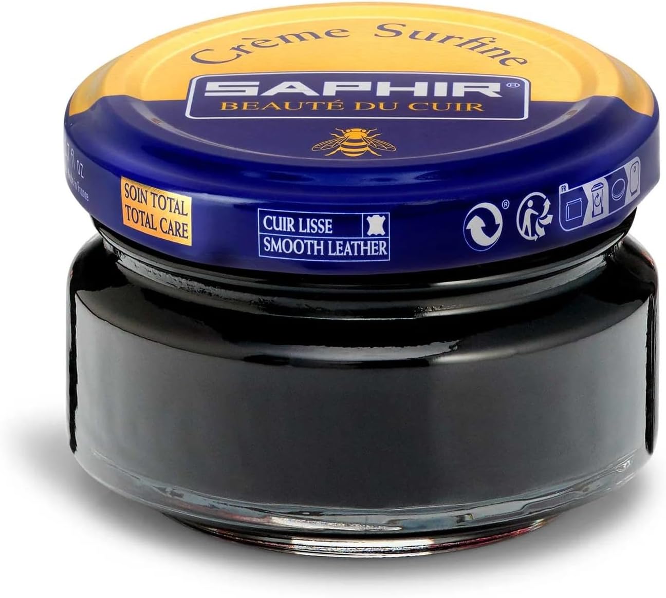 SAPHIR Derby Pommadier Surfine Cream Polish (50 ml Black 01)