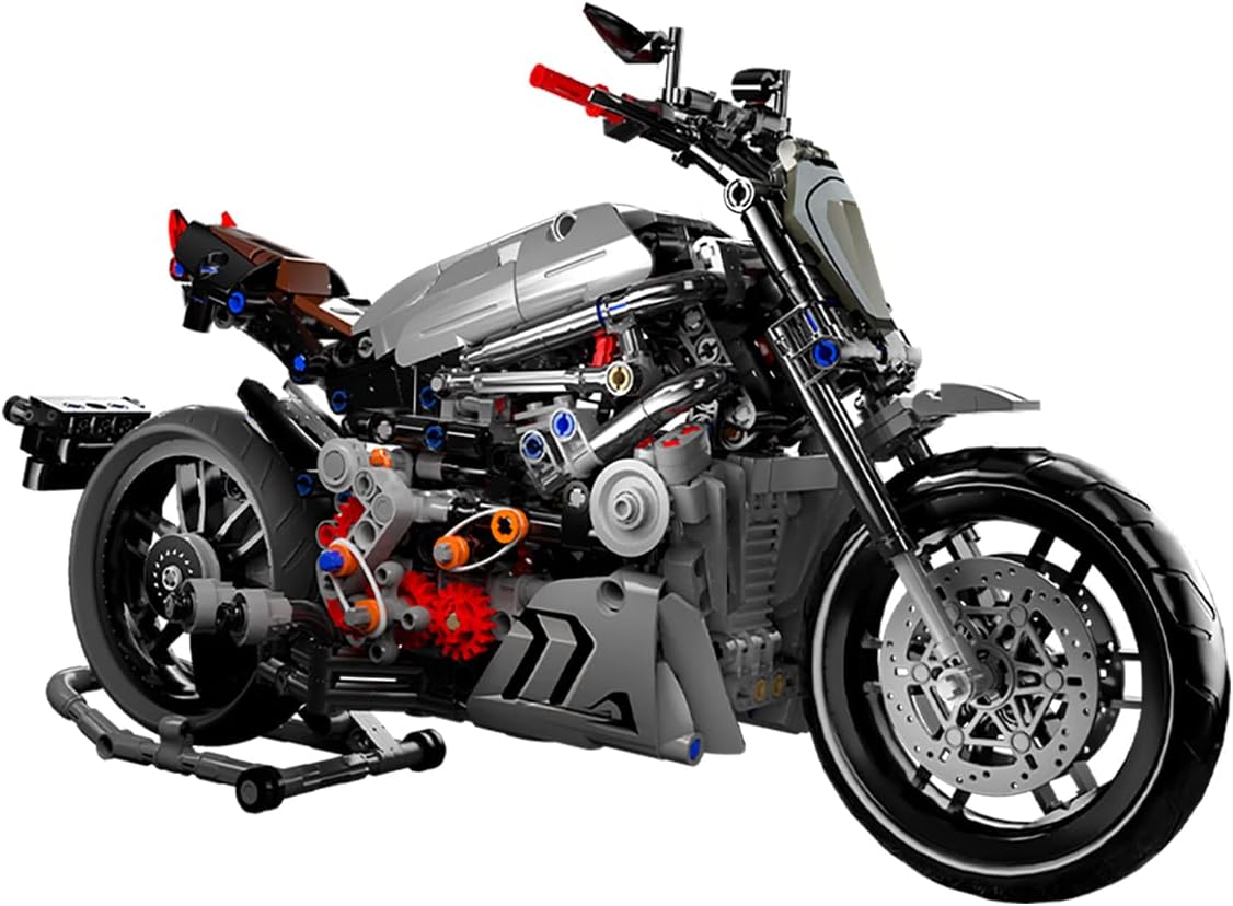 dOvOb Motorcycle Building Blocks Set, 827 Pieces Bricks, Compatible with Major Brands