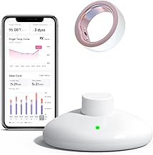 femometer Smart Ring-Ovulation Ring for Women-Fertility & Ovulation Monitor- Size First with femometer Sizing Kit -App Auto-Sync-Period, BBT & Sleep Analysis Tracking- Rechargeable & Waterproof Size 6