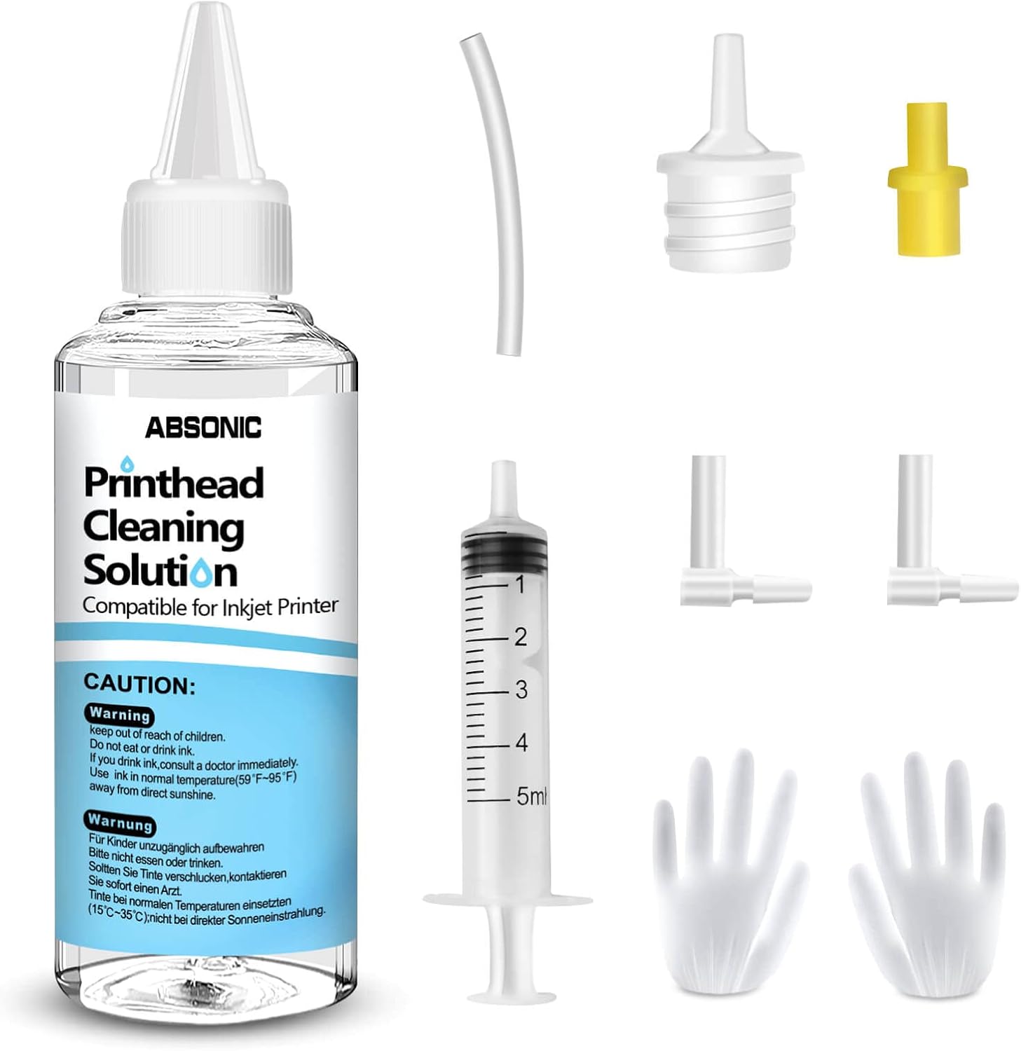 Printer Cleaning Kit for Epson, Printhead Cleaning Kit for HP Inkjet 100mL