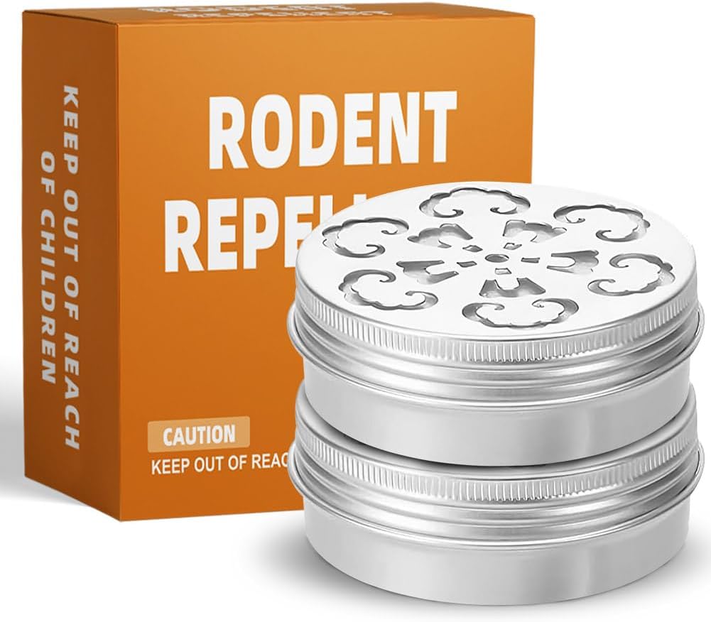 Mouse Repellent for Car Engines, Mice Repellent for Cars Under Hood,Rats Deterrent, Mice Repellent for House, Peppermint Oil to Repel Mice and Rats, RV Mice Away, Environmentally Friendly, 2 Pack