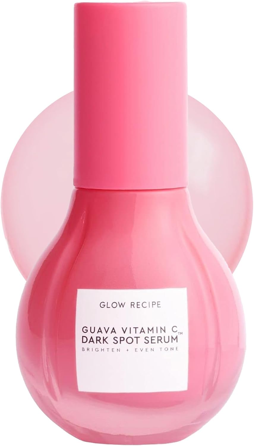 Glow Recipe Guava Vitamin C Serum for Sensitive Skin - Moisturizing, Brightening & Vegan Korean Skin Care Face Serum for Dark Spots, Even Tone & Redness - Tranexamic, Ferulic Acid & Vitamin E (30ml)