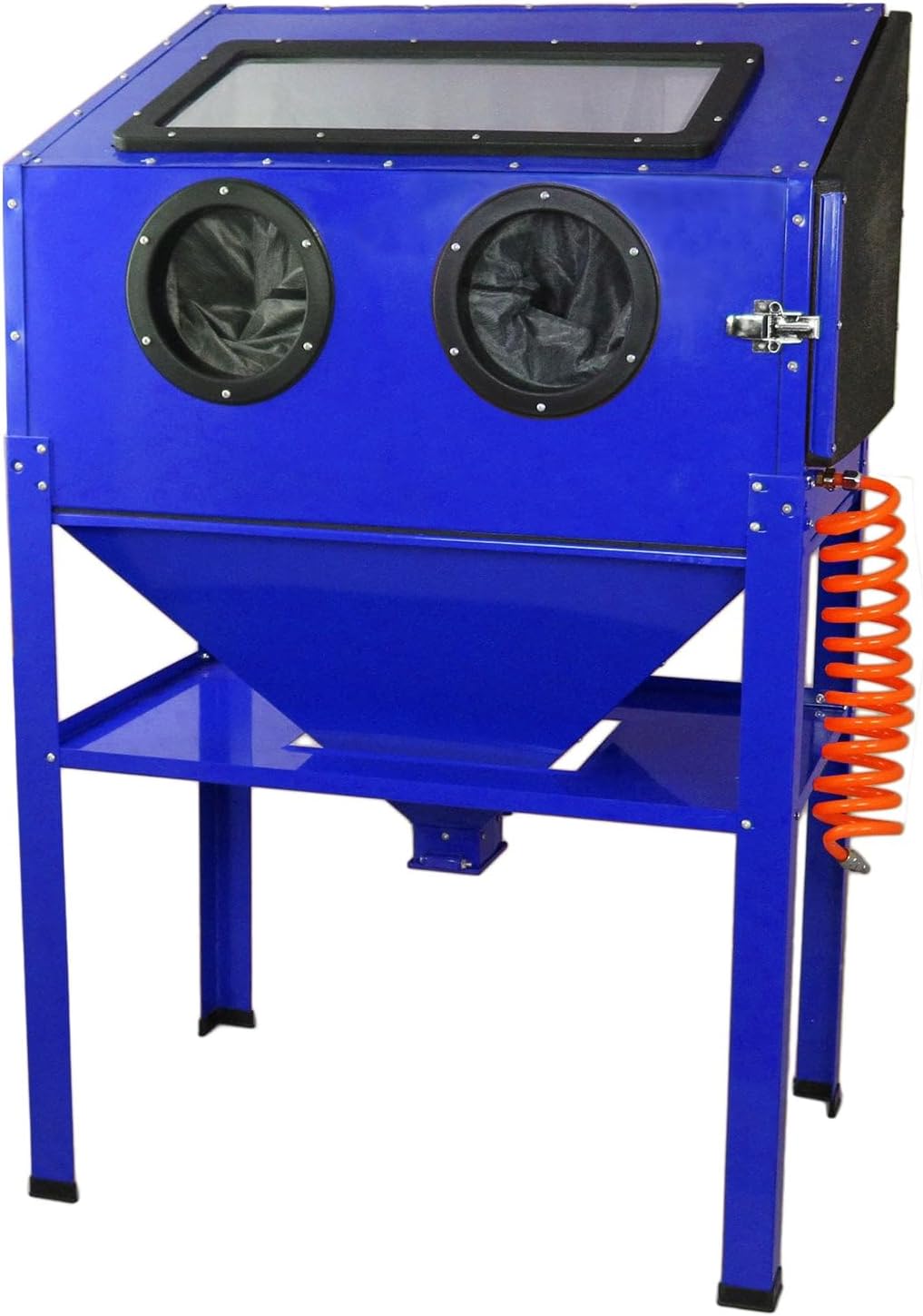 T-Mech Sandblasting Cabinet Sand Blasting Portable Work Station Heavy Duty Abrasive Bead Grit Sandblaster Sand Blaster 220L
