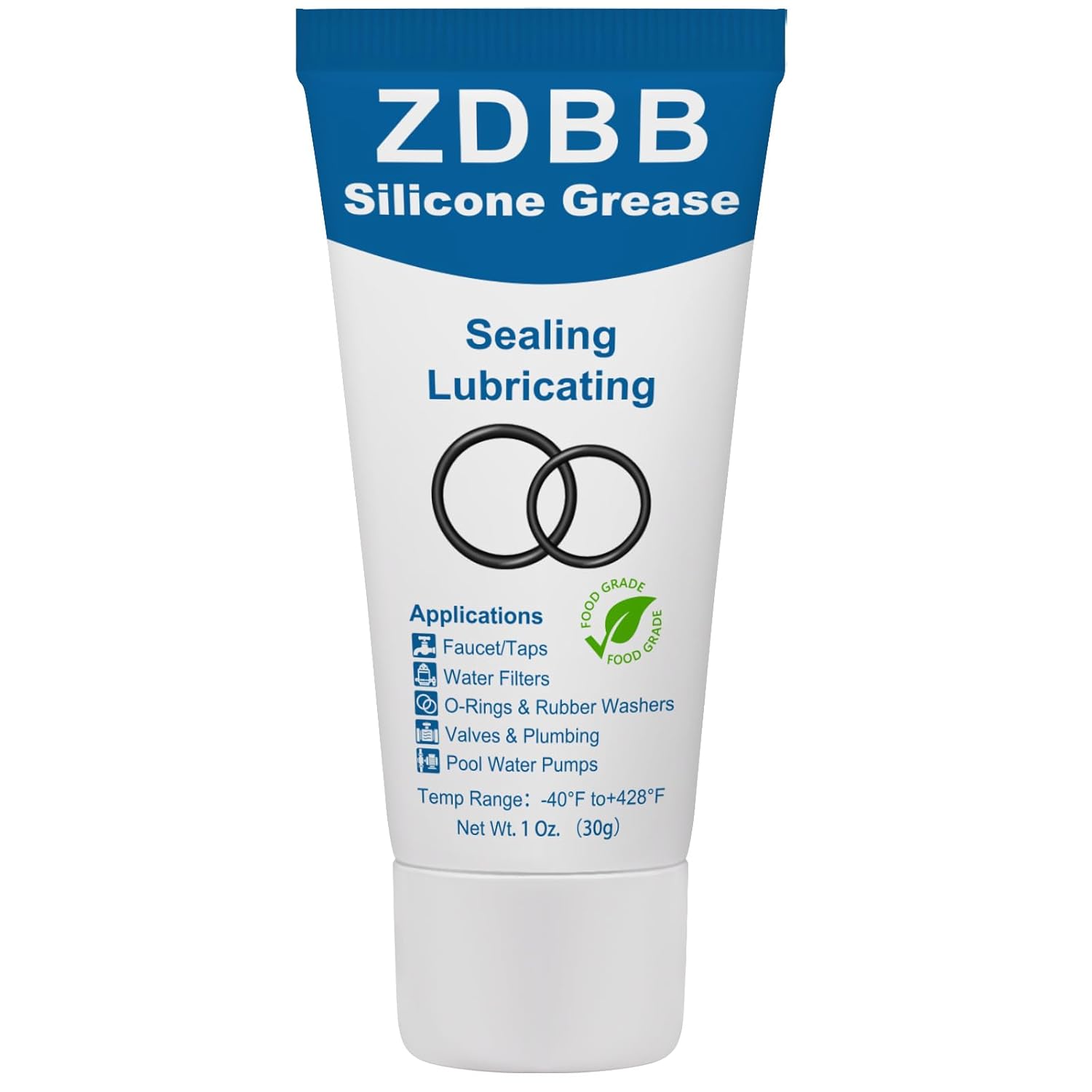 ZDBB Tap O Rings Grease Silicone Lubricant for Oring Rubber Washers Water Filter Pool Pump Gaskets Cartridges Valves Pressure Plugs Seals,1 oz 1-Pack