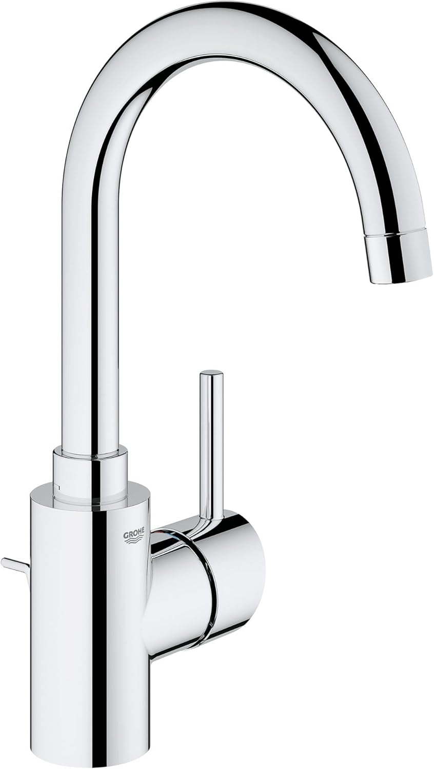 GROHE 32138002 Concetto Single-Handle Bathroom Faucet, Starlight Chrome