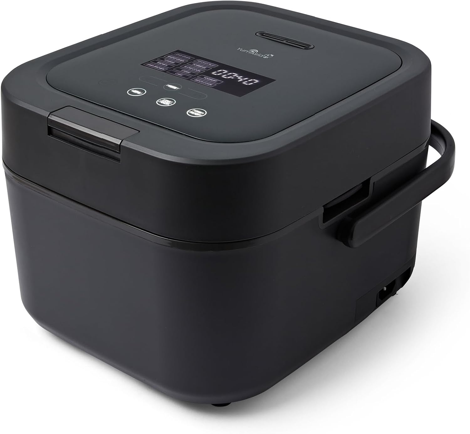 Yum Asia Hotaru Rice Cooker With Induction Heating (IH) And Ceramic Bowl (3 cup, 0.54 Litre), 7 Rice Cooking Function, 5 Multicooker Functions, LED Display, 220-240V UK Plug (Slate Grey)