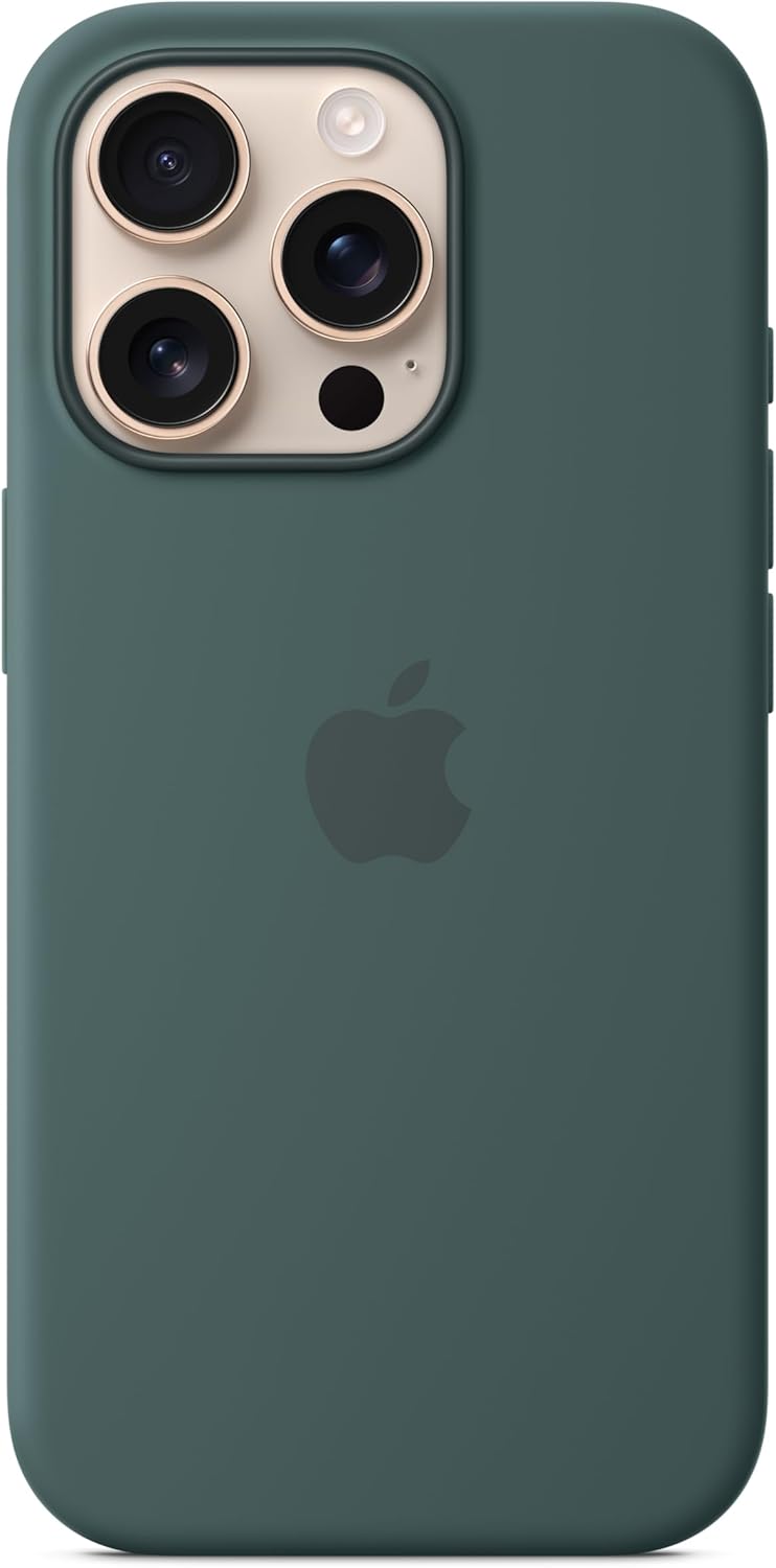 Apple iPhone 16 Pro Silicone Case with MagSafe and Camera Control - Lake Green ​​​​​​​