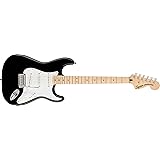 Squier Affinity Series Stratocaster Electric Guitar, with 2-Year Warranty, Black, Maple Fingerboard