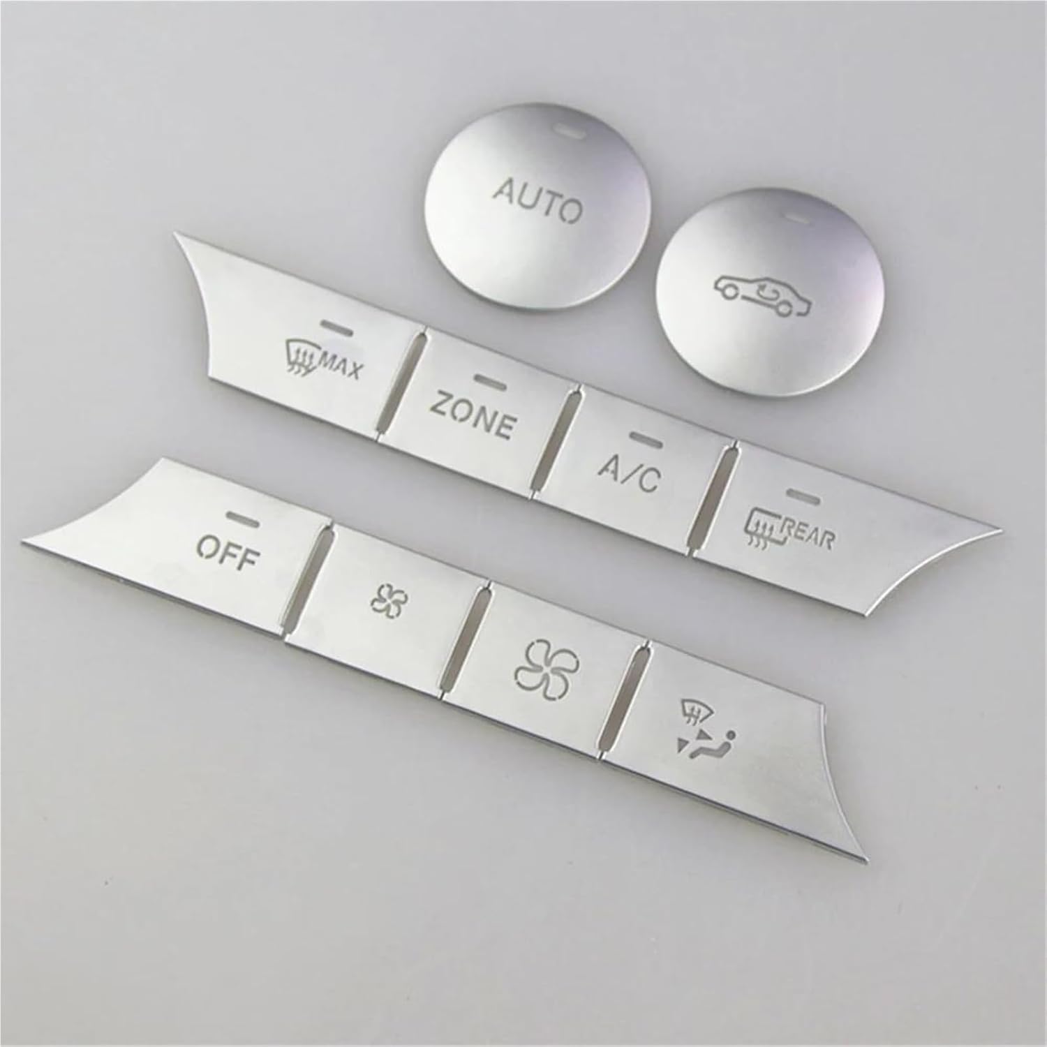 DQRG Car Decoration Interior 10pcs Car Center Console Air AC Button Cover Trim For Benz C CLS GL GLK ML C218 W204 W166 Replacement Parts Interior Moulding Trim