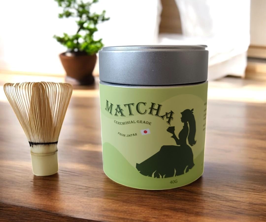 Premium Organic Ceremonial Grade Matcha Powder | Japanese First Harvest | Natural Energy & Focus | Vegan Detox Superdrink | 40g Large Tin | Perfect for Matcha Latte & Green Tea Enthusiasts