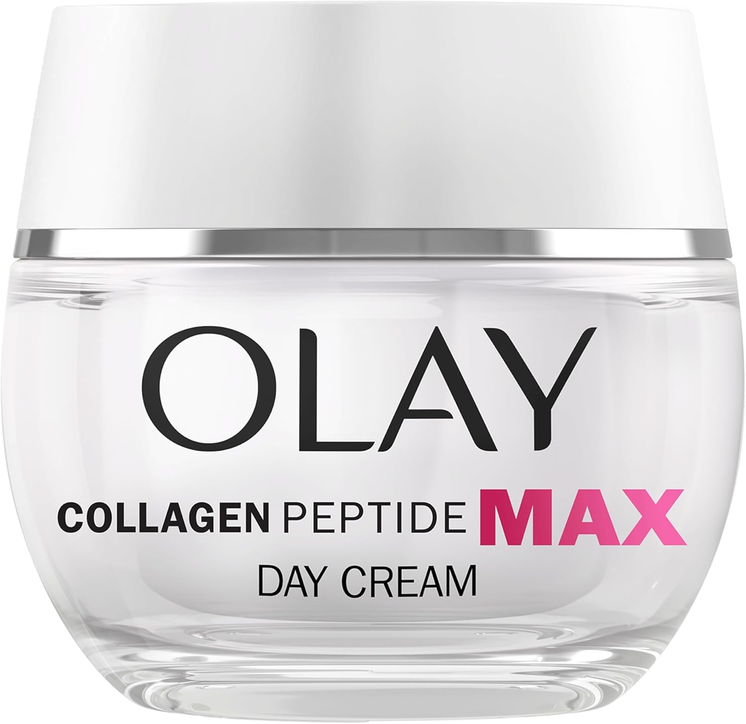 Olay Collagen Peptide MAX Face Moisturiser Day Cream, Skincare Niacinamide 99% Purity & +50% Glycerin Anti Aging Menopausal Skin Care: Strengthens, Restores, Hydrates, 50ml vs Collagen Day Cream