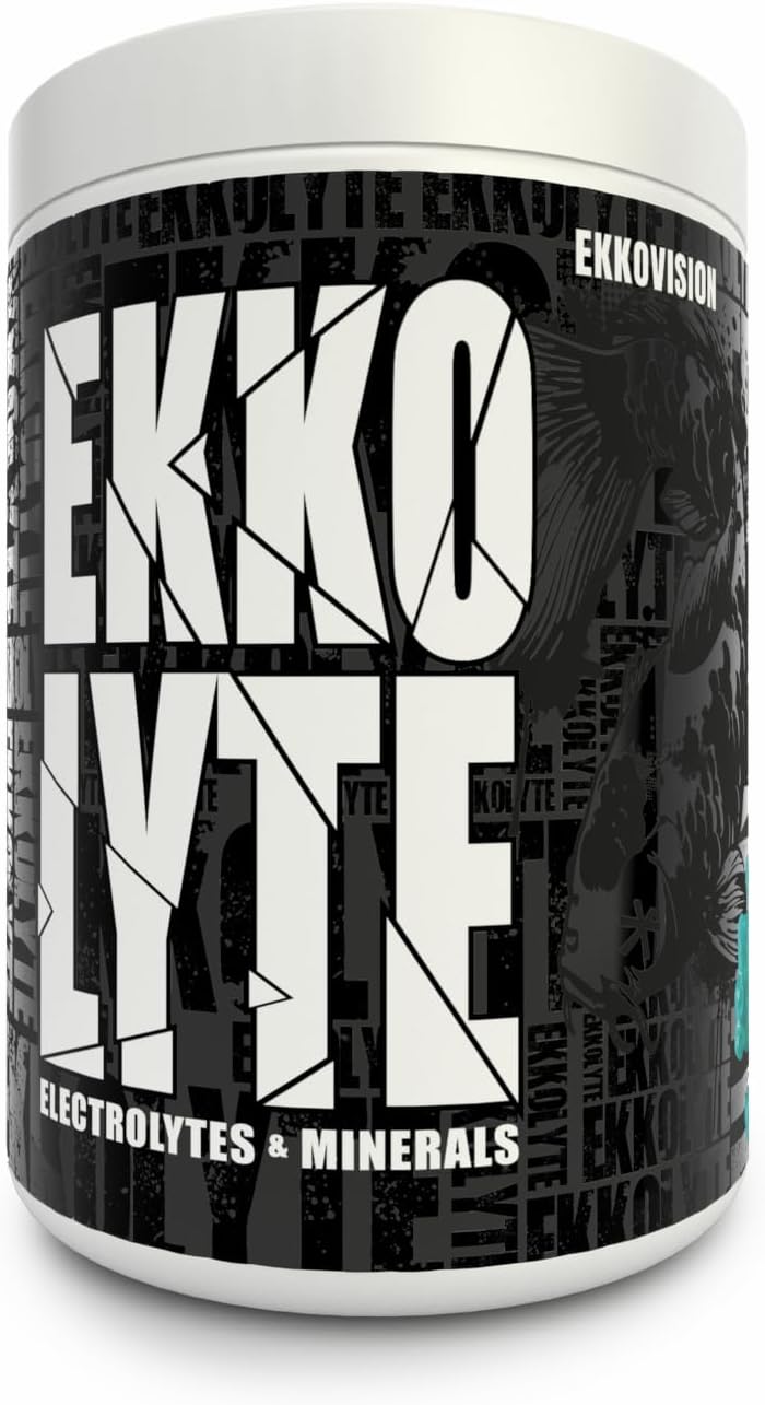 Ekkovision Ekkolyte Electrolytes & Minerals Powder, 50 MG Vitamin C & 155 MG Magnesium for Hydration Support, Electrolytes for Women & Men, Glacier Gummy Flavored Electrolyte Mix, 120 Servings