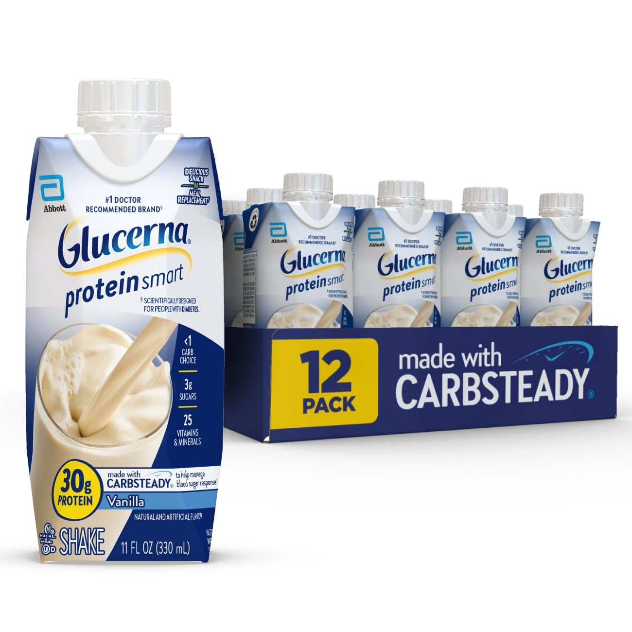 Glucerna Protein Smart Nutrition Shake to Support Blood Sugar Management
