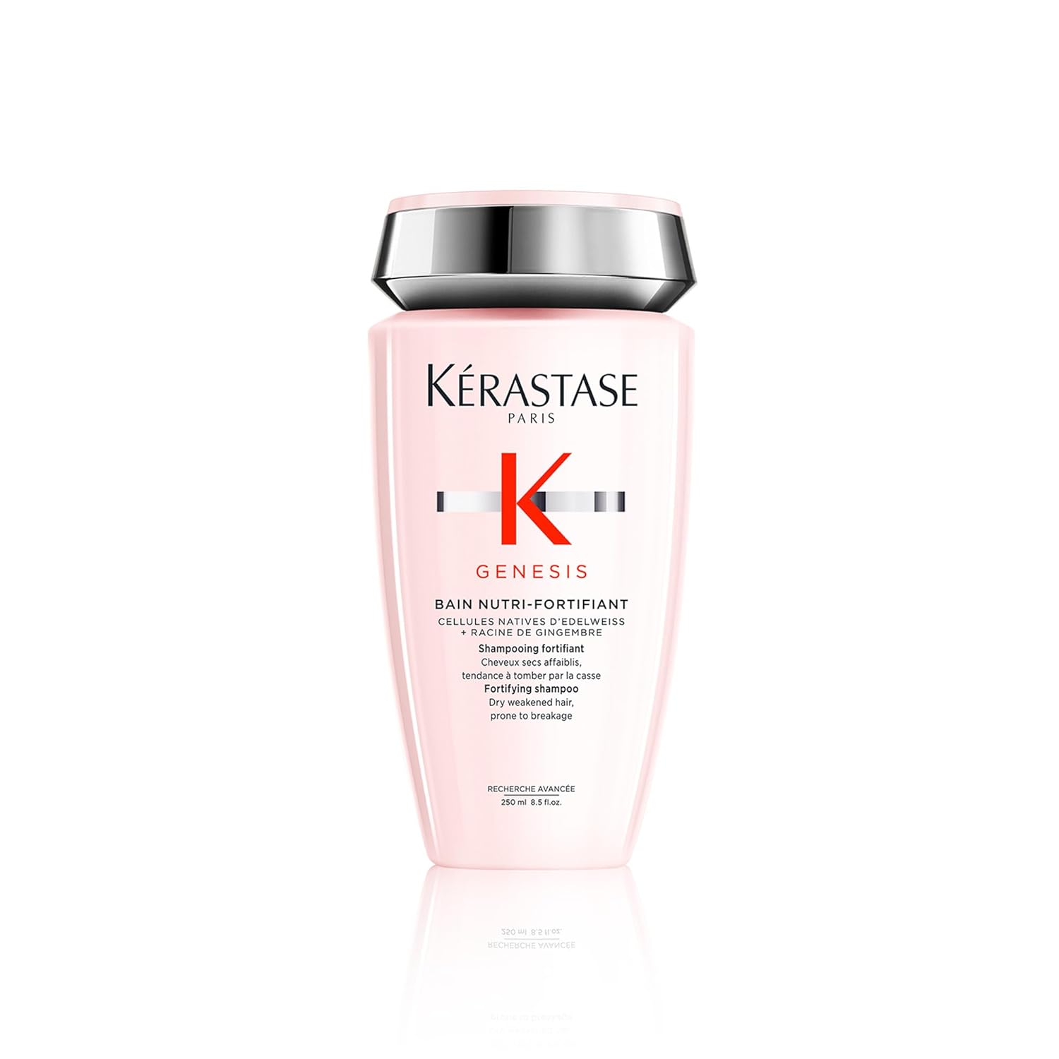 Kerastase Genesis Strengthening Nutri-Fortifiant Shampoo - For Weak or Damaged Hair, Detangles & Hydrates, For Normal to Dry Hair