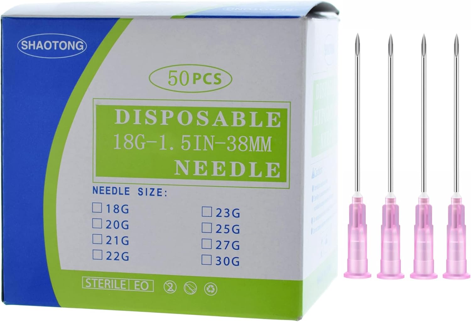 50Pack Industrial Dispensing Needle Accessories Plastic Syringes 18ga Needles