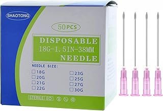 50Pack Industrial Dispensing Needle Accessories Plastic Syringes 18ga Needles