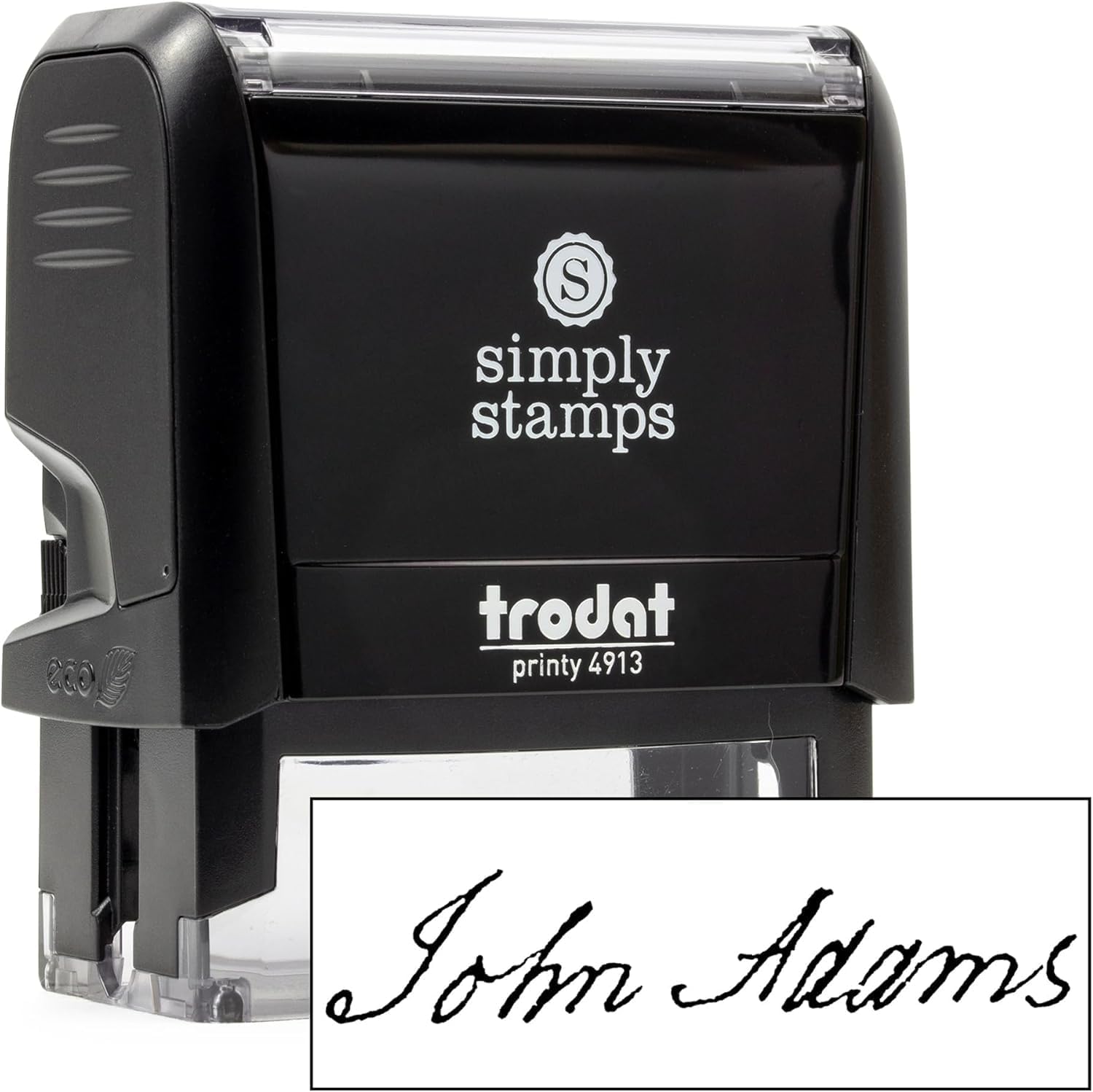 904 Custom Custom Signature Stamp - Personalized Insignia - Self-Inking - Medium, Black