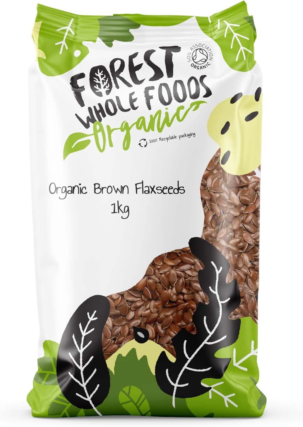 Organic Brown Flaxseeds 1kg - Forest Whole Foods