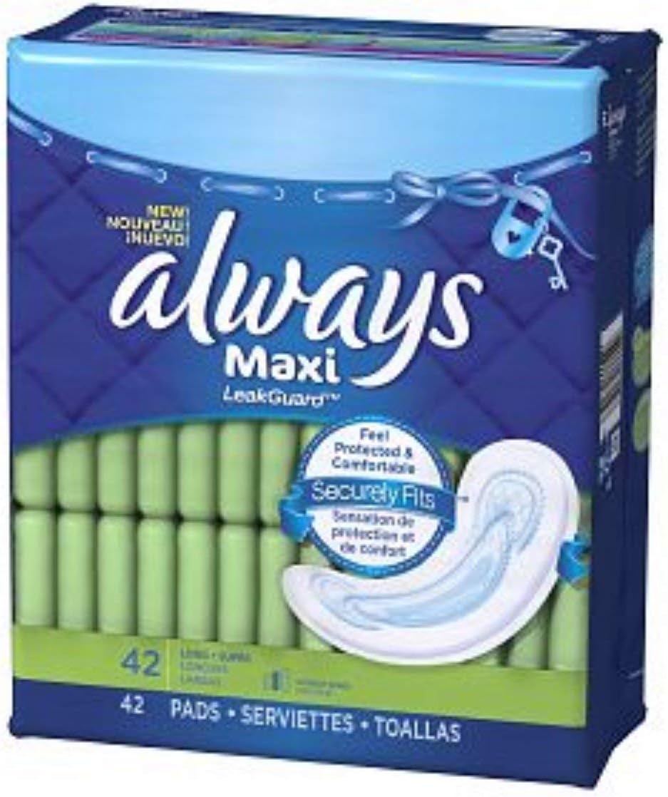 Always Maxi Long Pads - Super - 42 ct