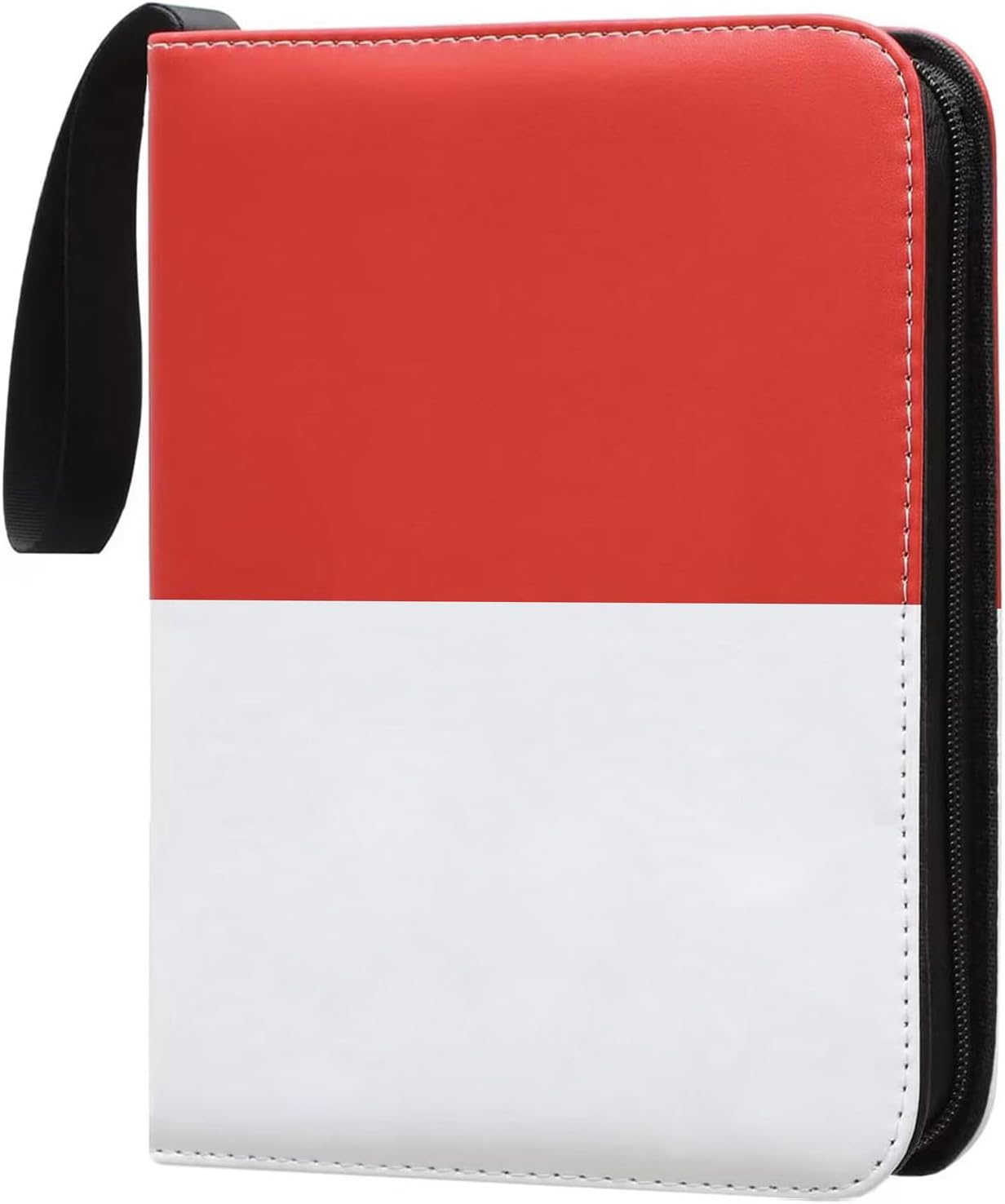 Card Binder 400 Pockets Trading Cards Extra Large 4 Pockets Trading Card Albums with sleeve Cards holder Collection Binder (Red)