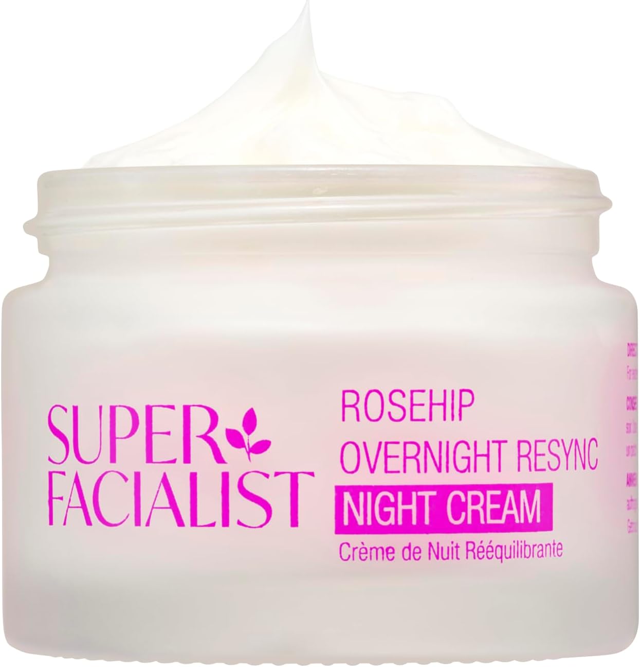 Super Facialist Rosehip Overnight Resync Night Cream - SleepSmart Complex, Moisturiser to Replenish & Rejuvenate Skin with Rosehip Oil, Shea Butter, Gentle Face Care, Vegan Friendly, 50ml