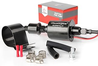 CarBole Universal Micro Electric Fuel Pump Inline Low Pressure Pump E8012S 12V, 5-9 PSI,30 GPH,5/16 Inch